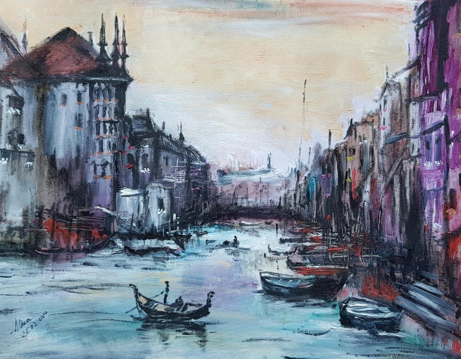 ArteDiAlina.com painting: An ordinary day in Venice